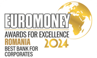 EUROMONEY AWARDS FOR EXCELLENCE ROMANIA 2024 BEST BANK FOR CORPORATES